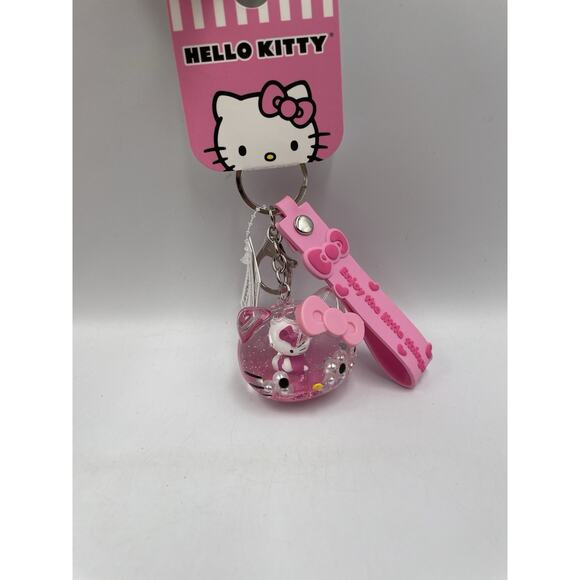 Hello Kitty Liquid Keychains Official License, Kawaii Keychains NEW With Tags - Picture 1 of 6